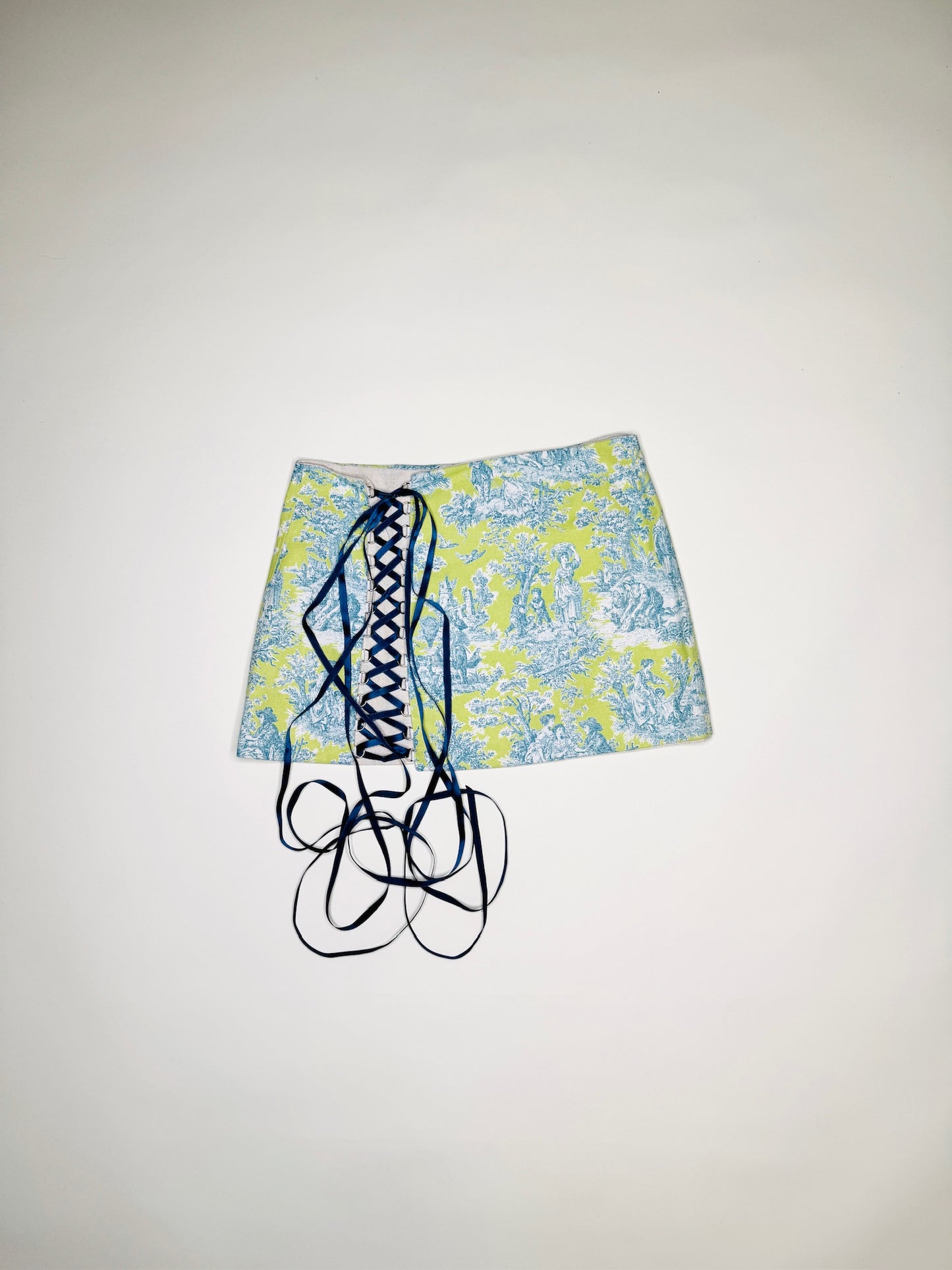 Teal Toile Skirt