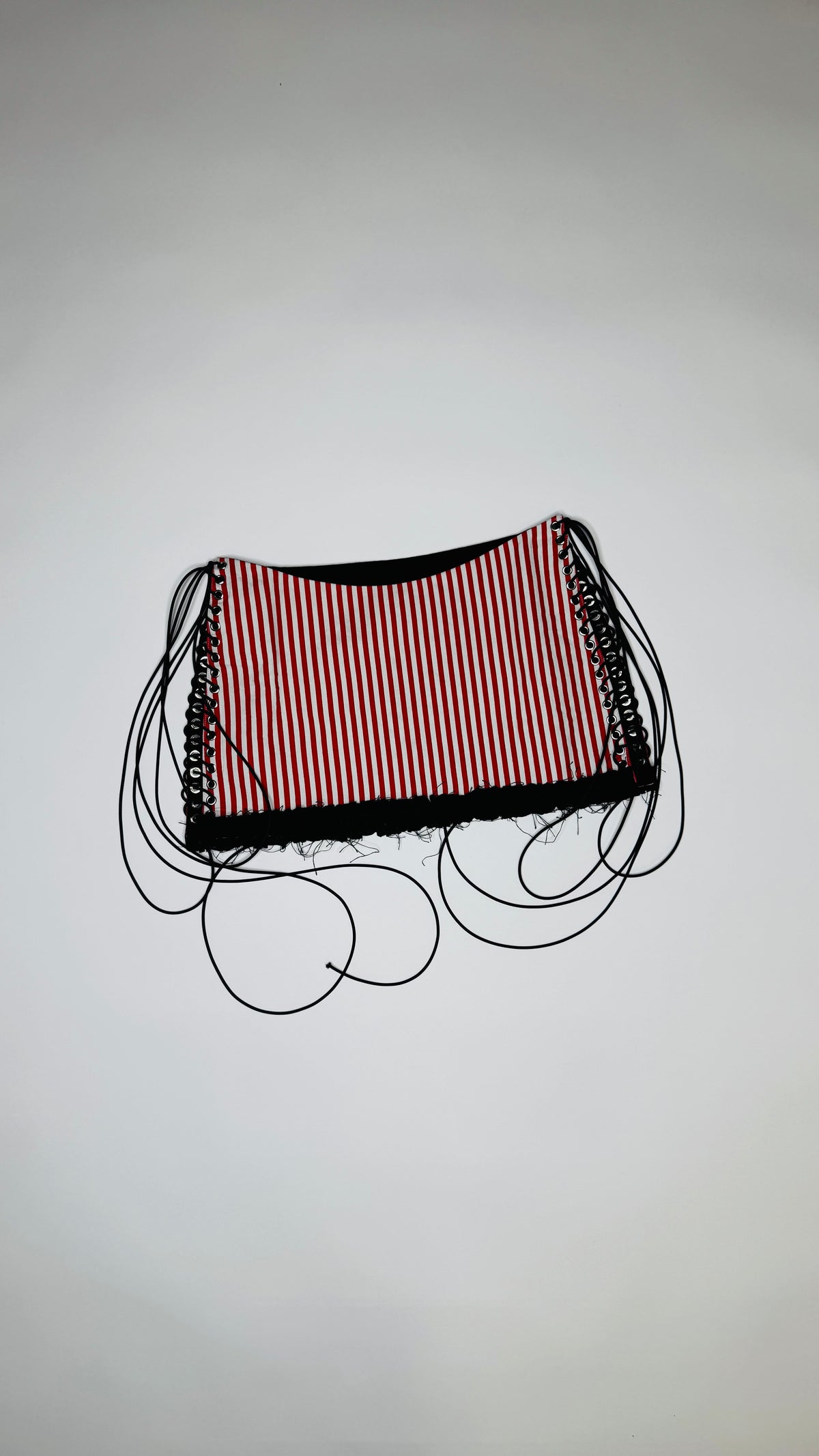 Red Striped Skirt