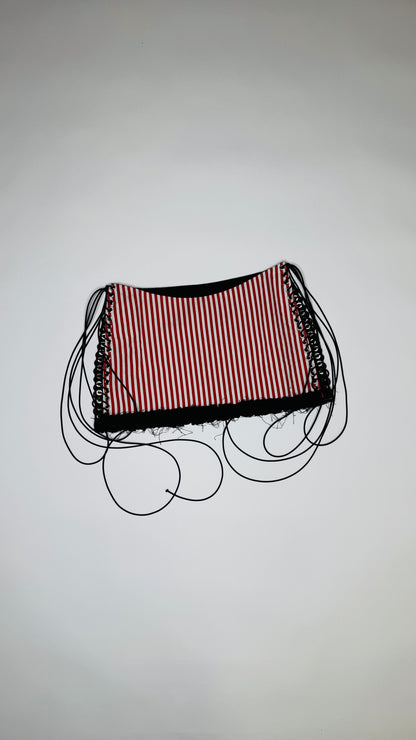 Red Striped Skirt