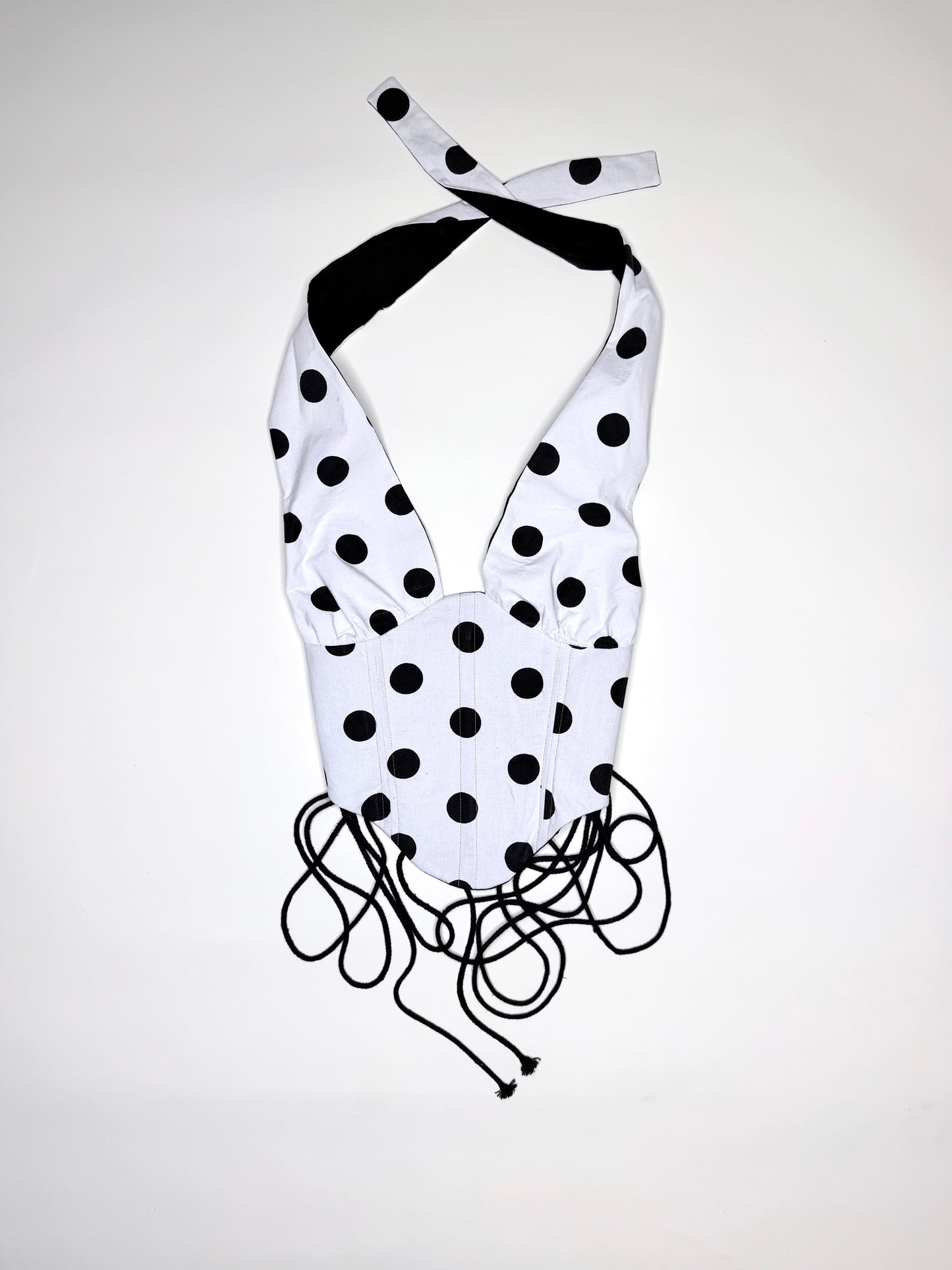 Polka Dot Halter Corset