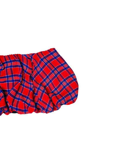 Split Plaid Bubble