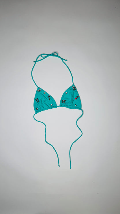 Teal Pierced Bikini