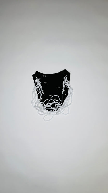 Black Pierced Denim