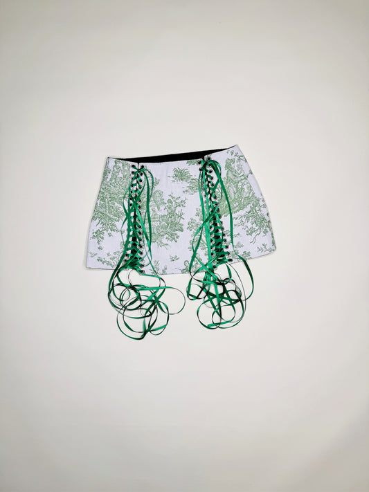 Green Toile Skirt