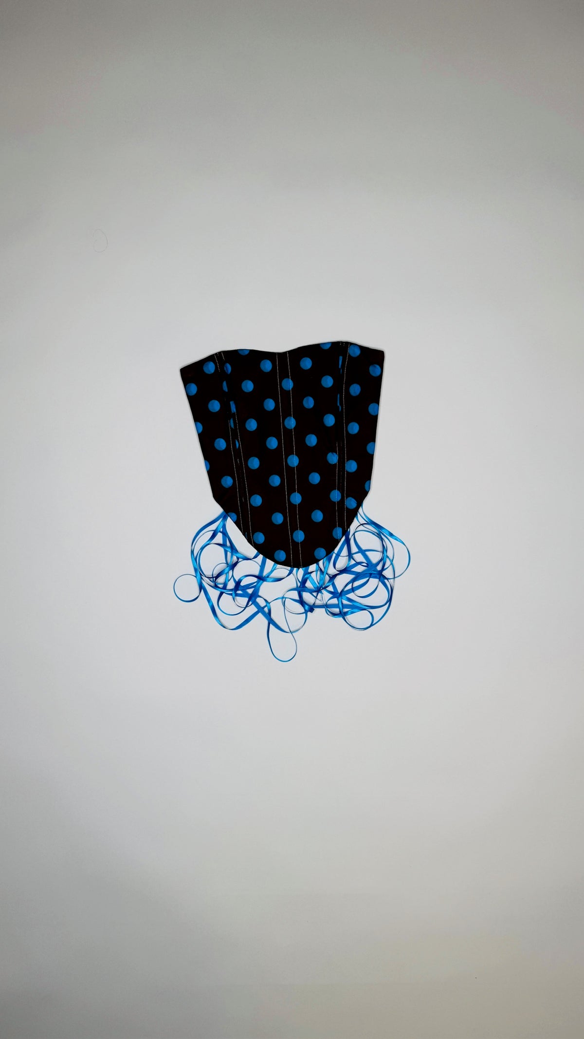 Brown and Blue Polka Dot