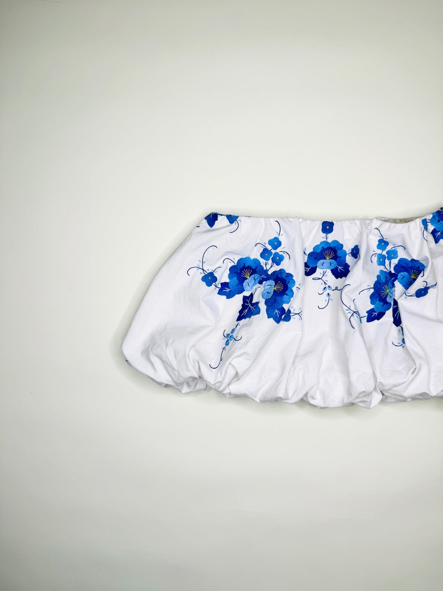 Blue Embroidered Bubble