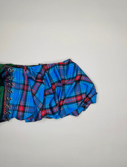 Split Plaid Bubble