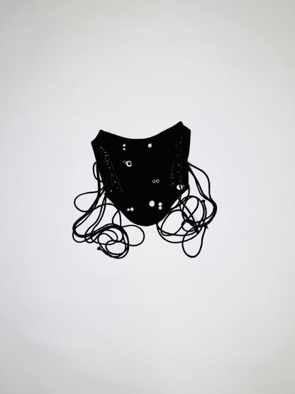 Black Denim Pierced