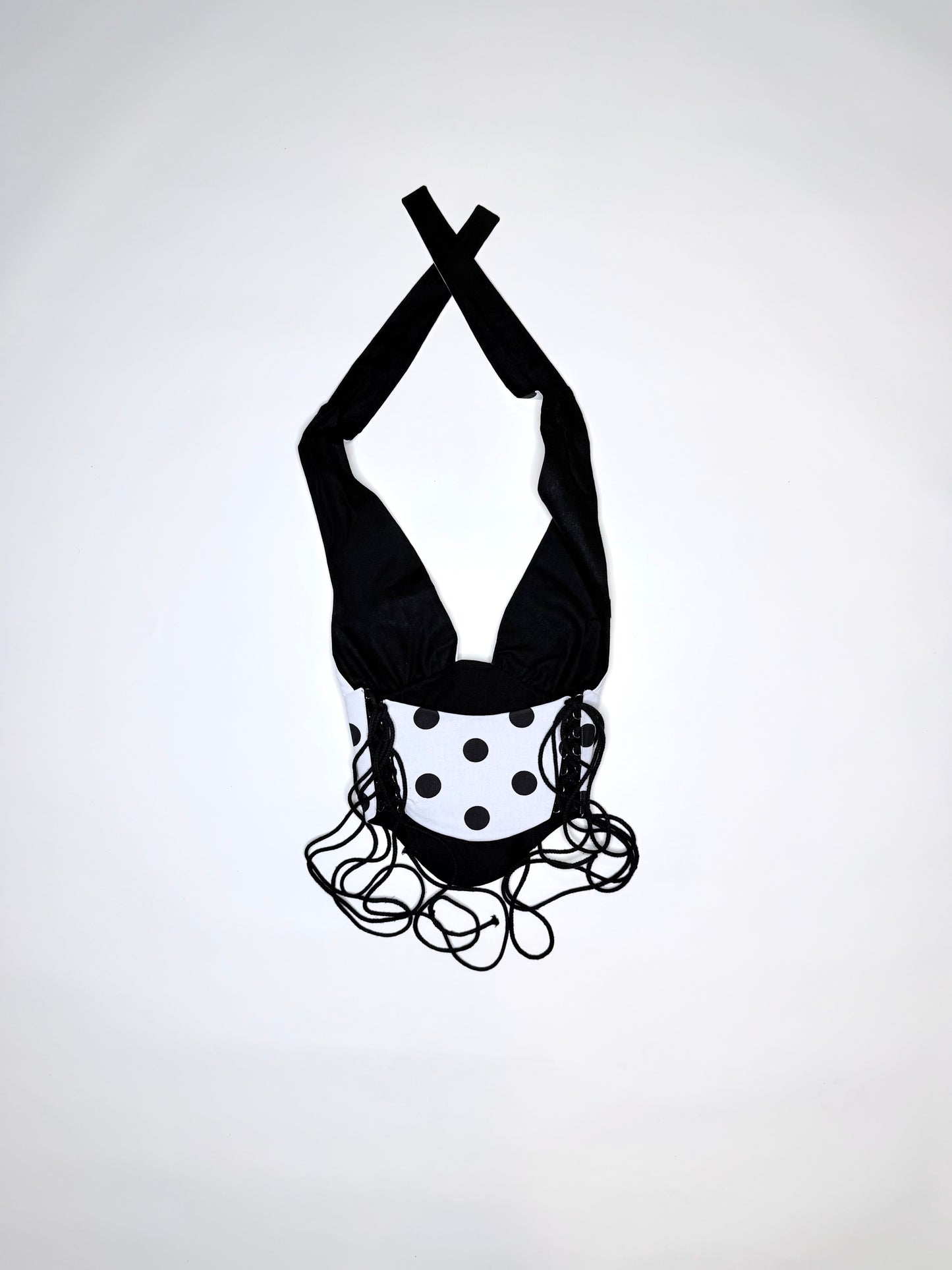 Polka Dot Halter Corset