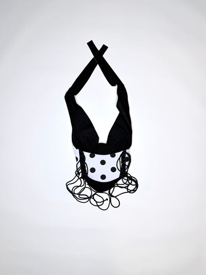 Polka Dot Halter Corset