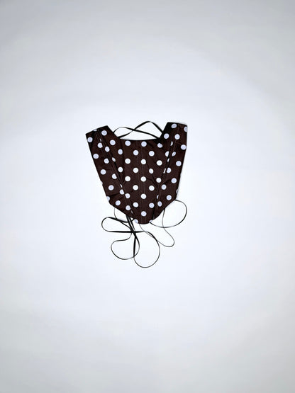 Brown and White Polka Dot