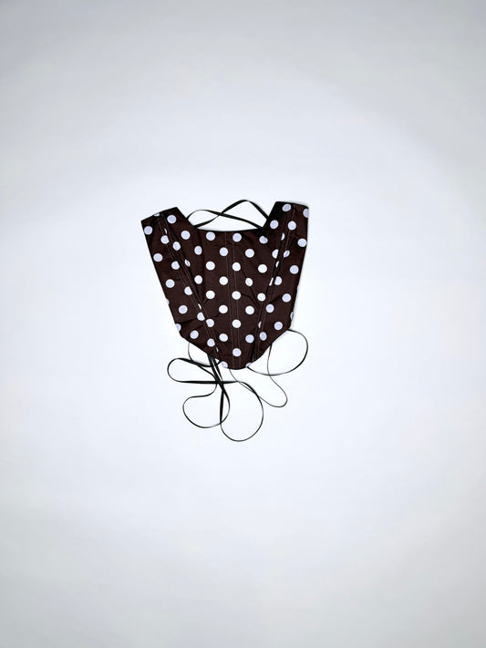 Brown and White Polka Dot
