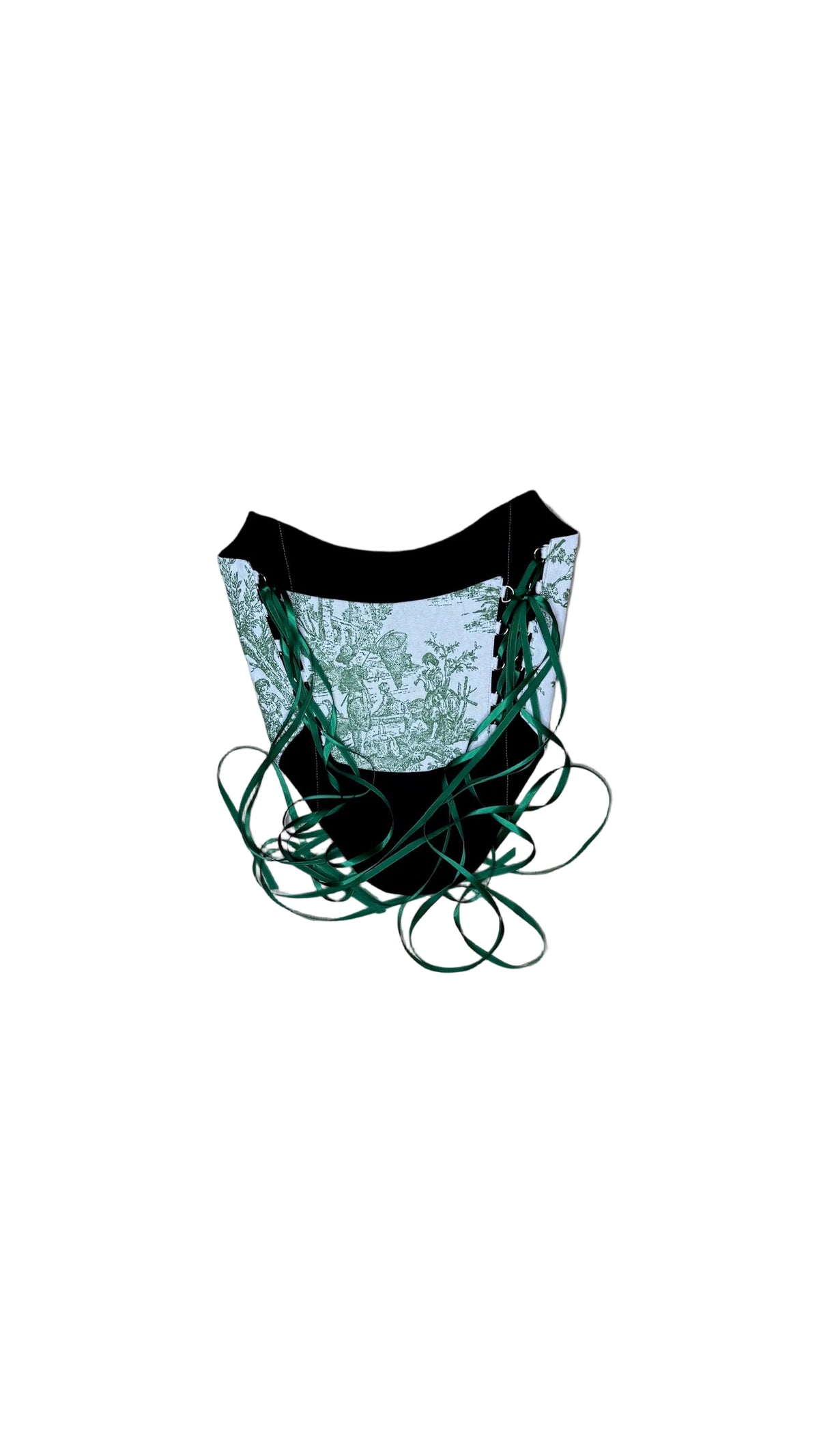 Green Toile Corset