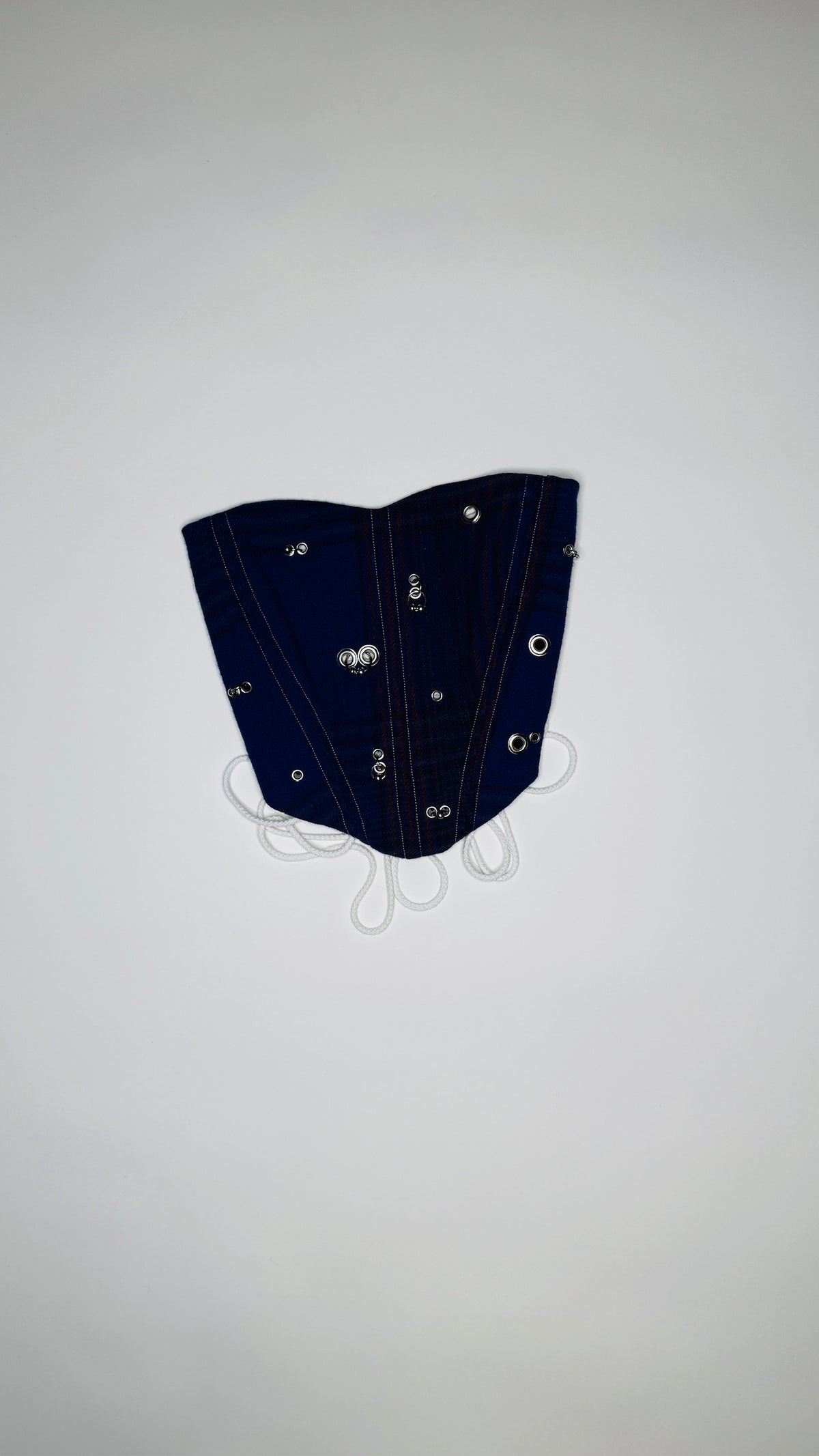 Pierced Plaid Corset