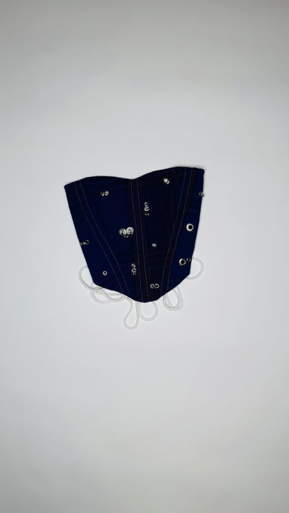 Pierced Plaid Corset