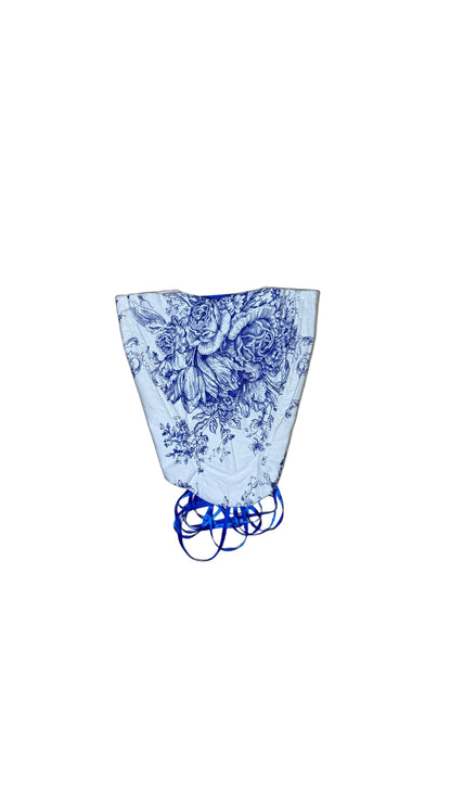 Blue Floral Corset