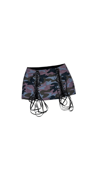 Mauve Camo Lace-Up