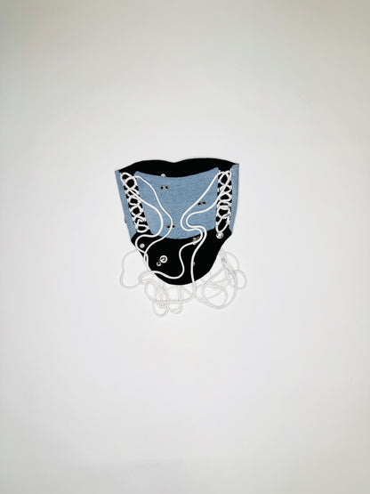 Blue Pierced Denim