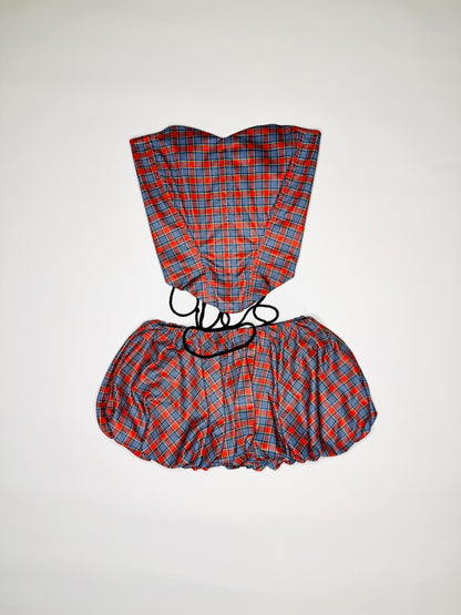 Red Plaid Set