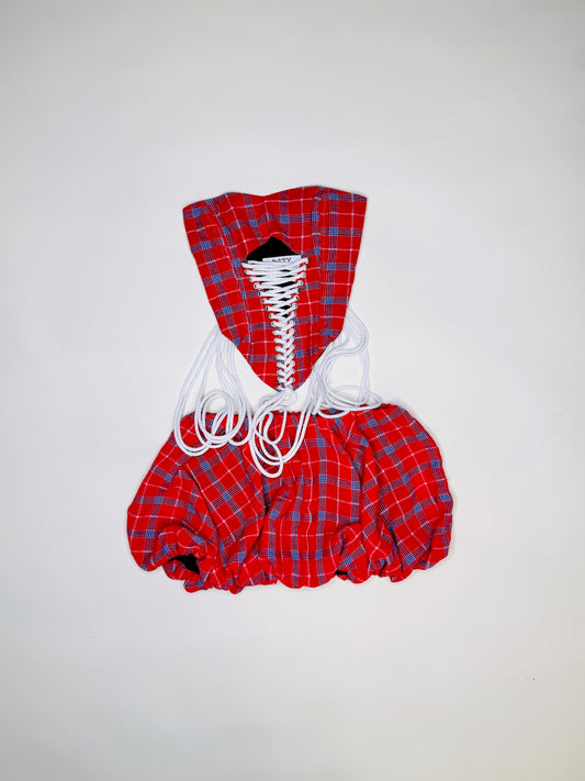 Red Plaid Bubble