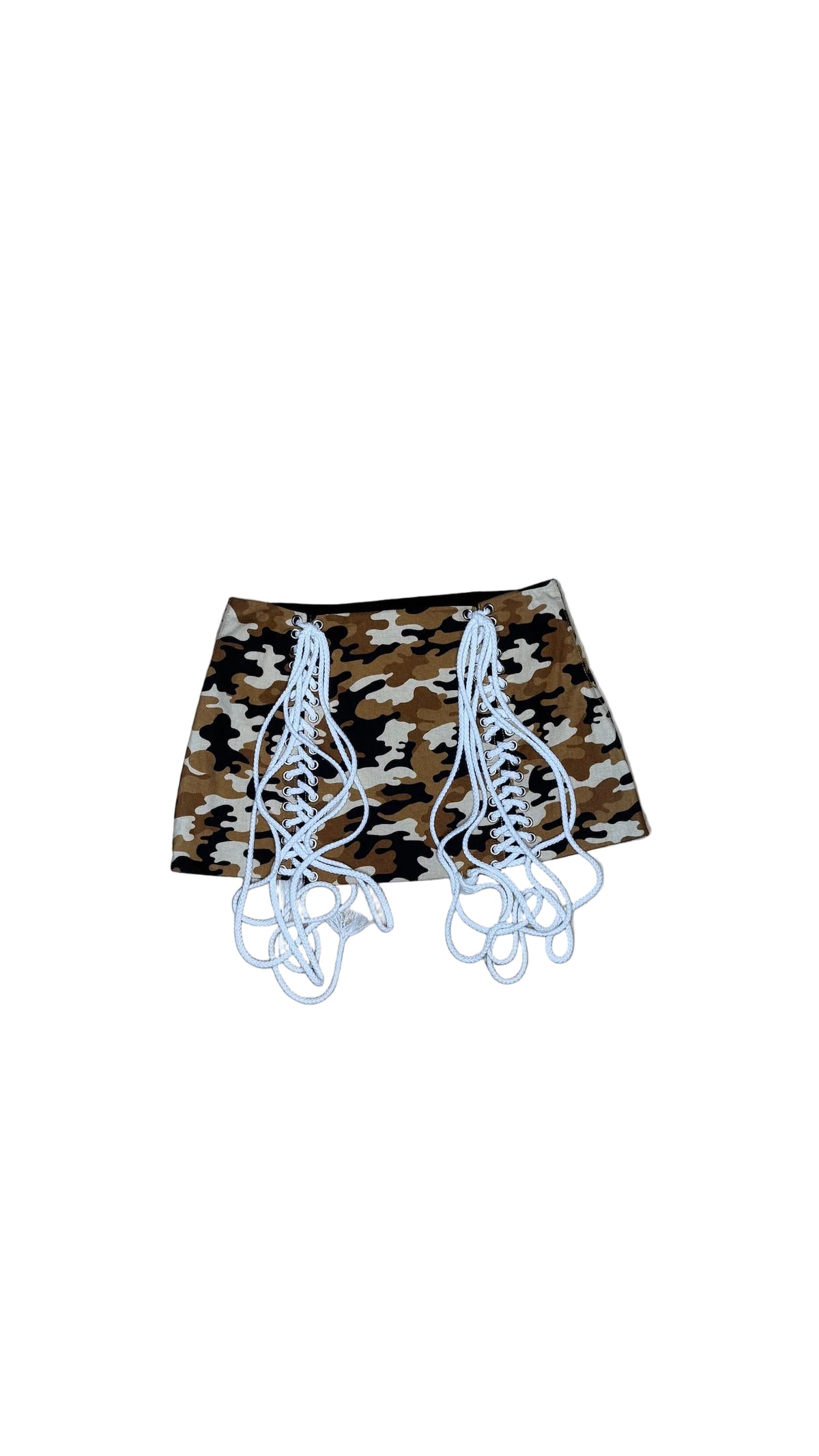 Tan Camo Lace-Up