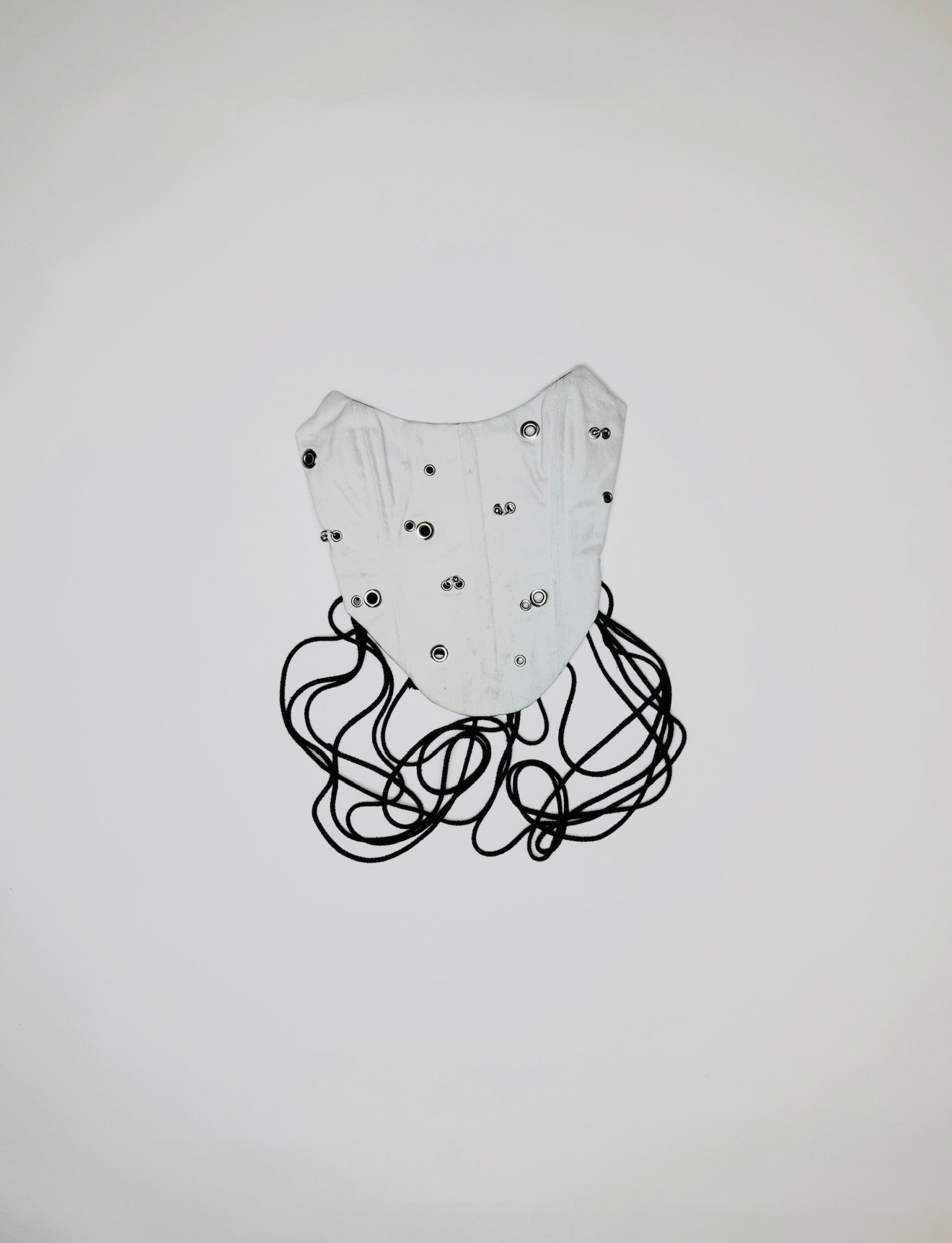 Light Blue Studded Pierced Corset