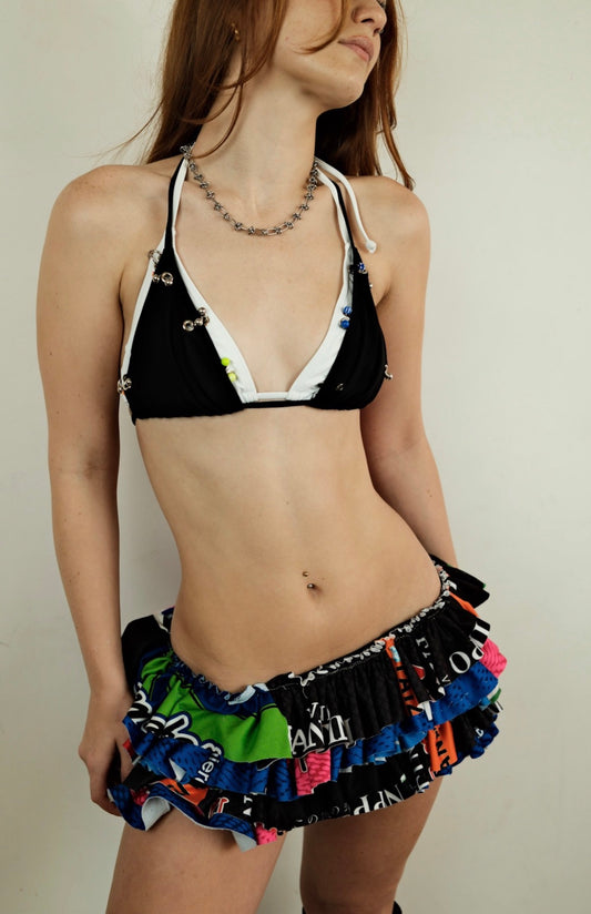 Jersey Ruffle Skirt