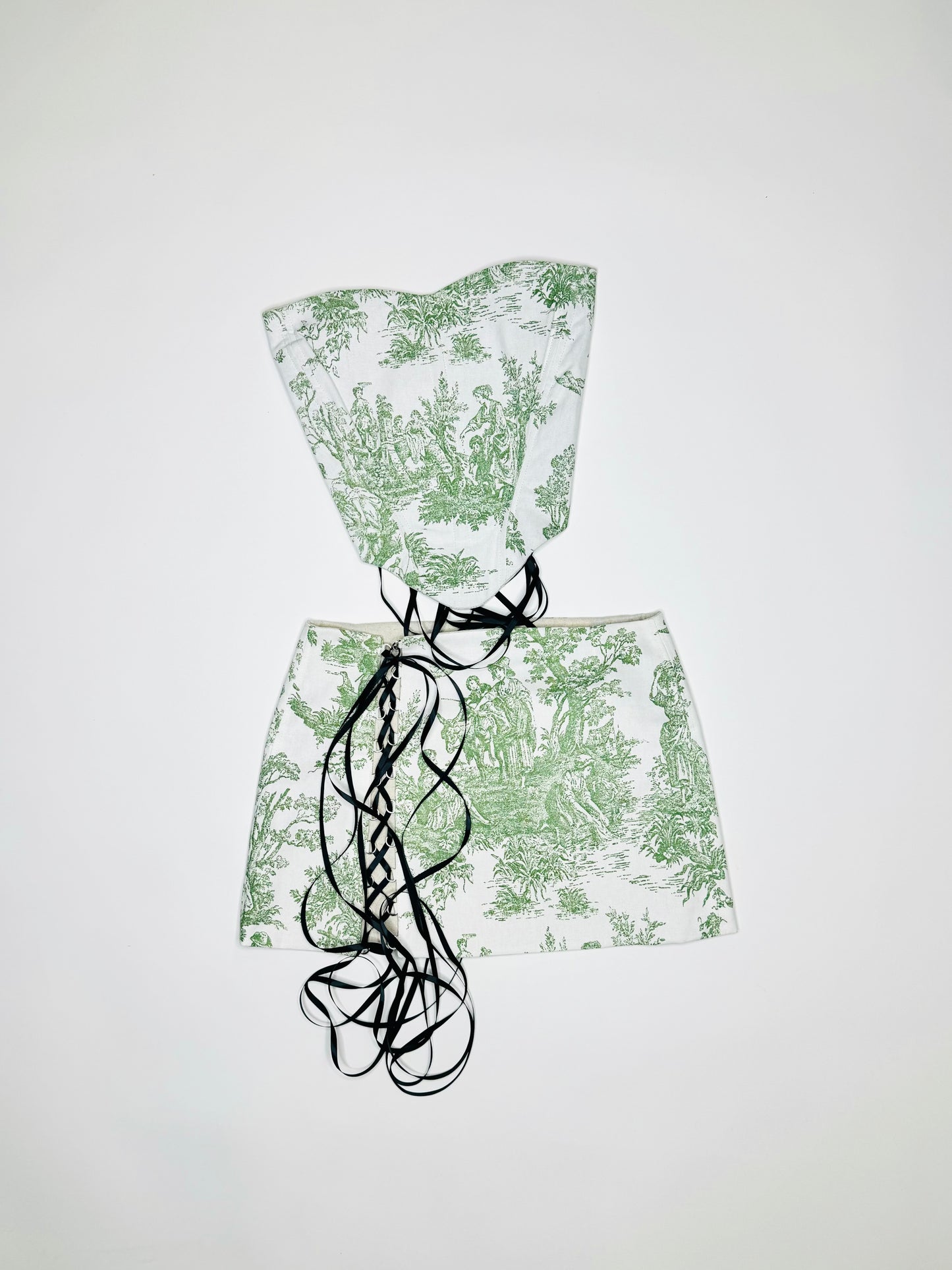 Green Toile Set