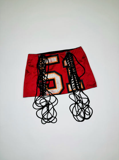 Red Jersey Skirt