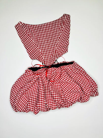 Gingham Bubble Set