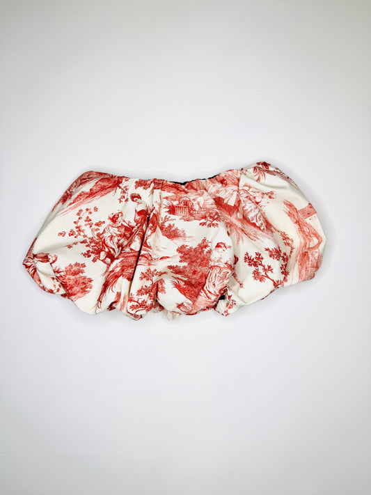 Red Toile Bubble