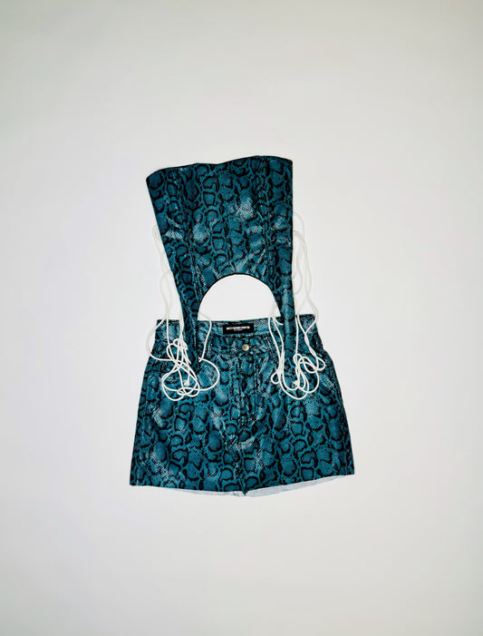 Blue Snake Skin Set