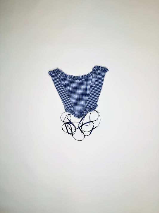 Blue Gingham Ruffle Suki Corset