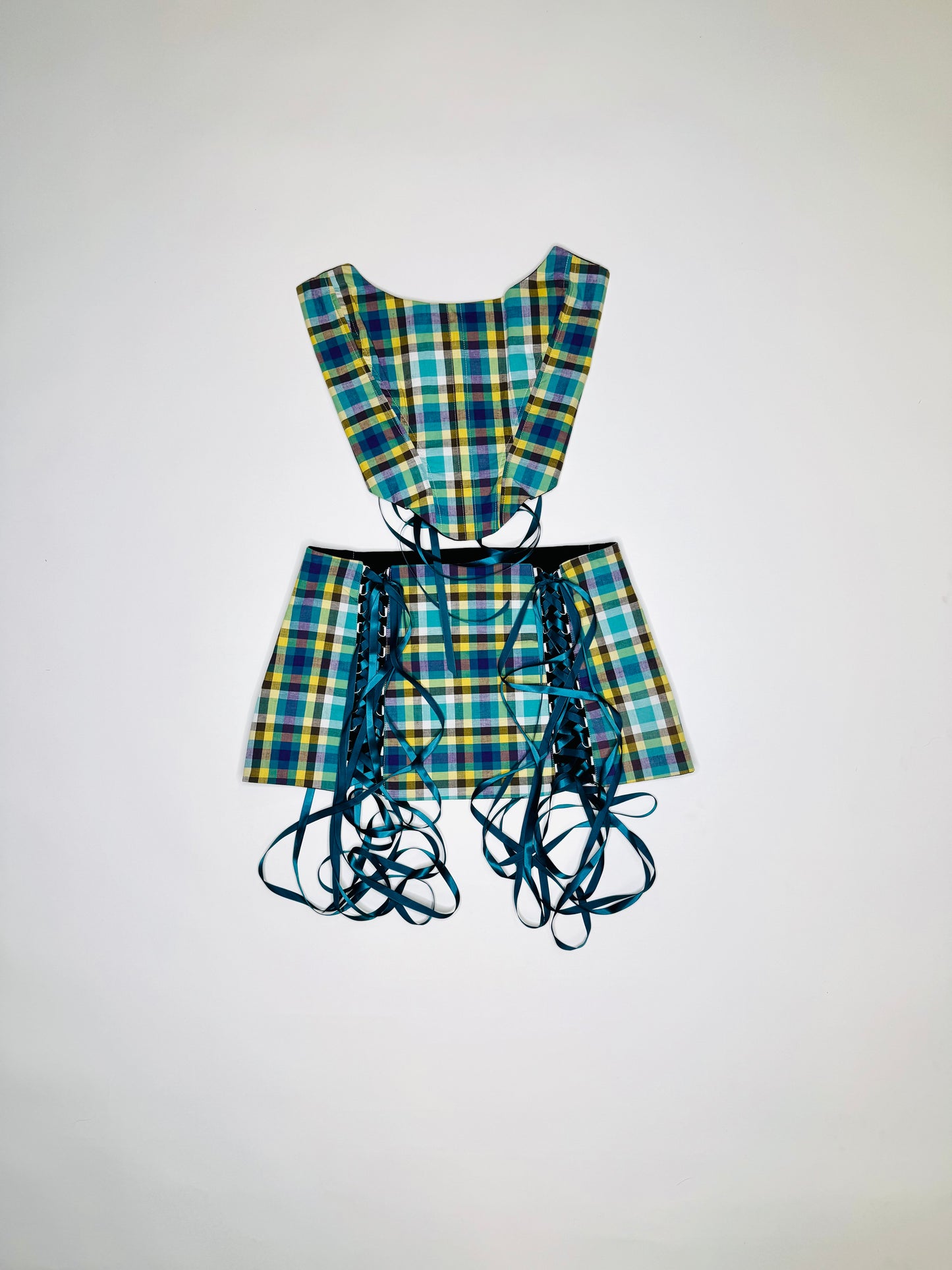 Teal Plaid Suki Set