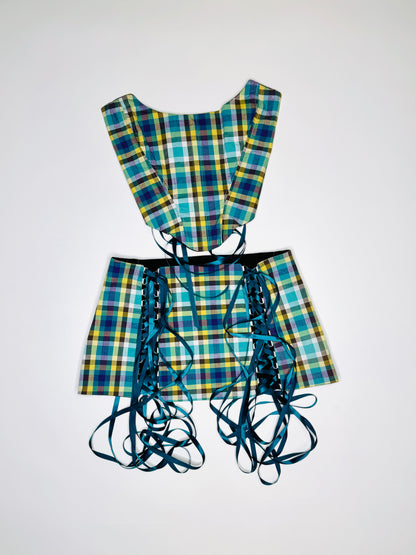 Teal Plaid Suki Set