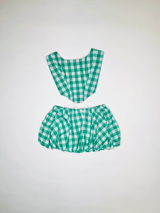 Green Buffalo Plaid Bubble Set