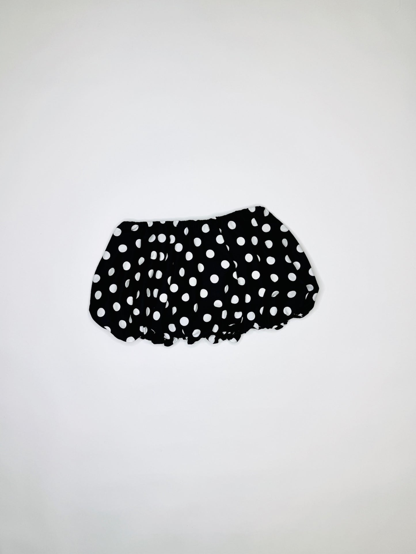 Black Polka Dot Bubble Skirt