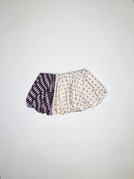 Argyle/ Polka Dot Bubble Skirt