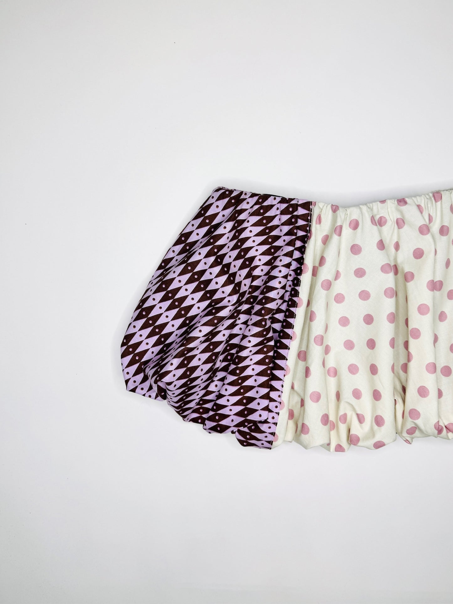 Argyle/ Polka Dot Bubble Skirt