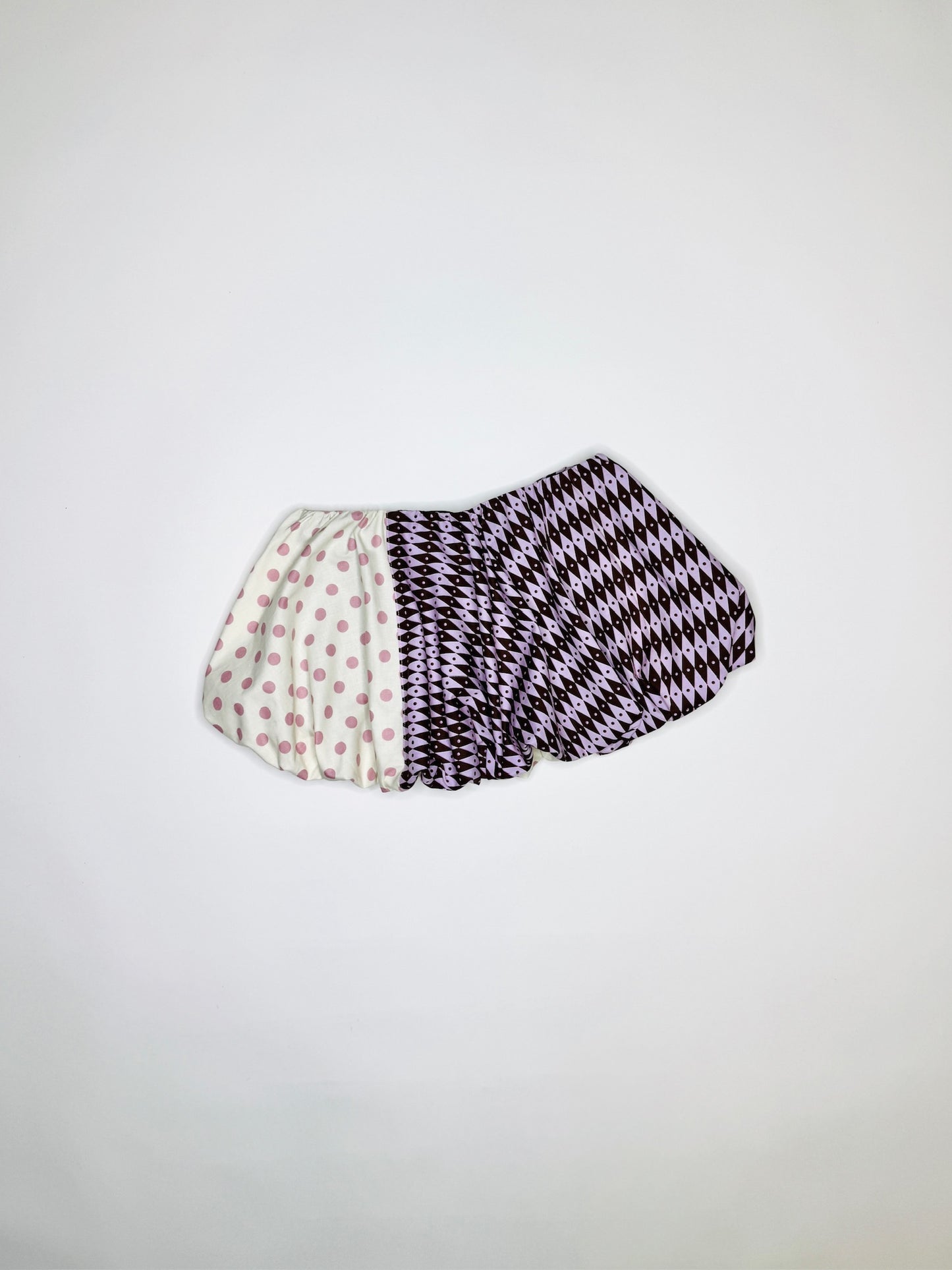 Argyle/ Polka Dot Bubble Skirt
