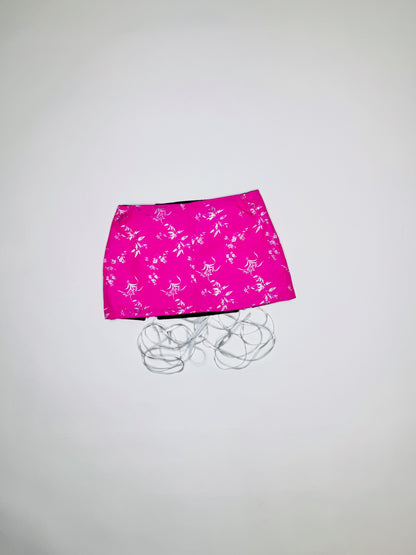 Hot Pink Jacquard Skirt