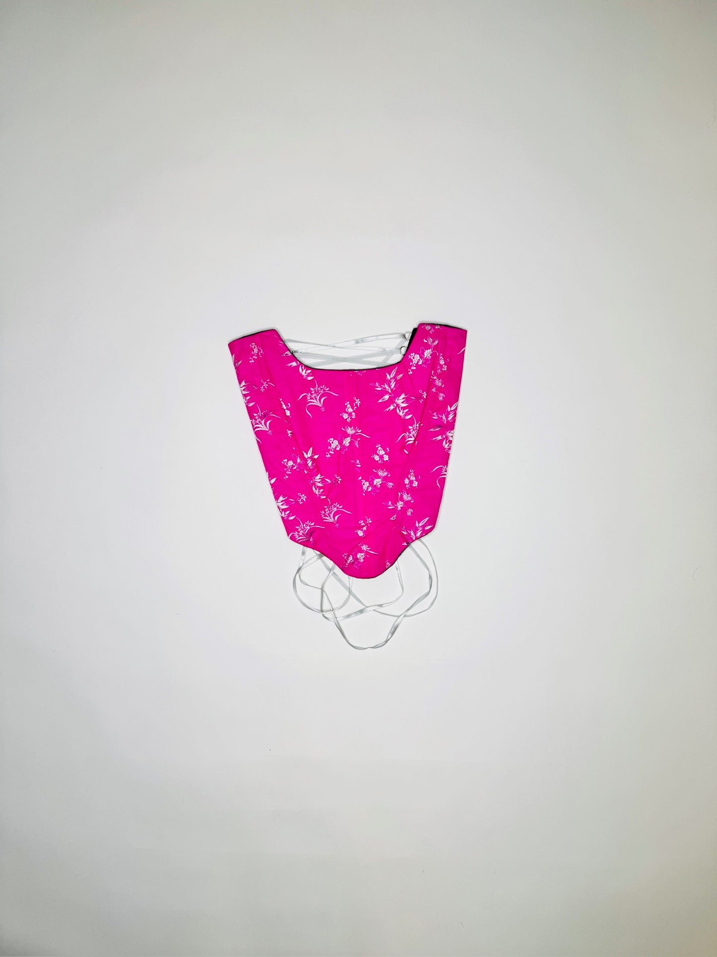 Hot Pink Jacquard Corset