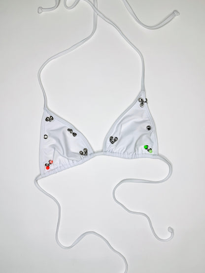 White Pierced Bikini