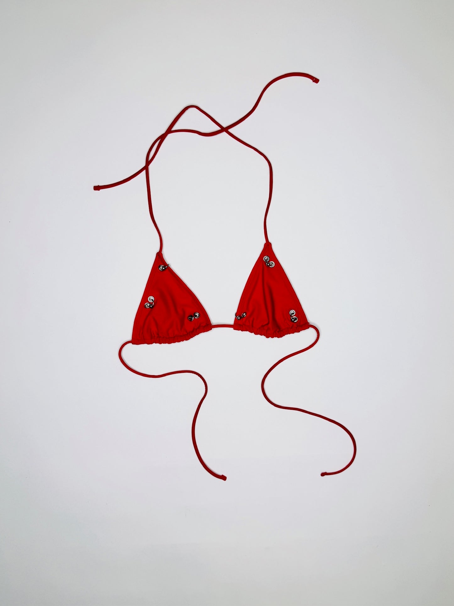 Red Mini Pierced Bikini