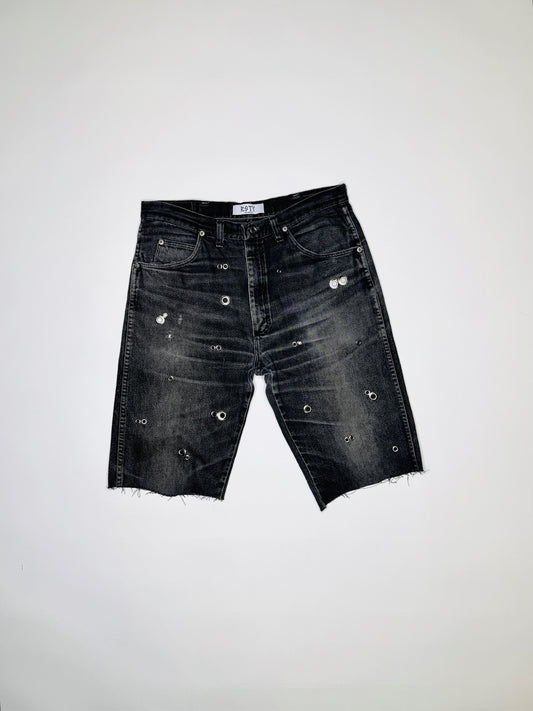 Black Pierced Jorts
